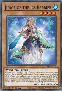 2021 Yu-Gi-Oh! Lightning Overdrive English 1st Edition #LIOV-EN020 Judge of the Ice Barrier Front