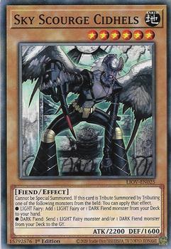 2021 Yu-Gi-Oh! Lightning Overdrive English 1st Edition #LIOV-EN025 Sky Scourge Cidhels Front
