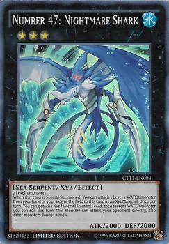 2014 Yu-Gi-Oh! Mega-Tin Limited Edition English #CT11-EN004 Number 47: Nightmare Shark Front