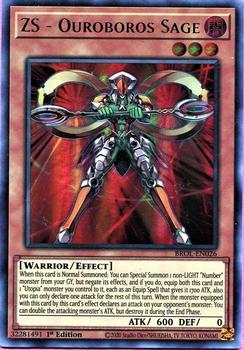 2021 Yu-Gi-Oh! Brothers of Legend English 1st Edition #BROL-EN026 ZS - Ouroboros Sage Front