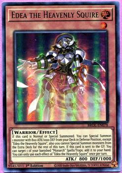 2021 Yu-Gi-Oh! Brothers of Legend English 1st Edition #BROL-EN078 Edea the Heavenly Squire Front