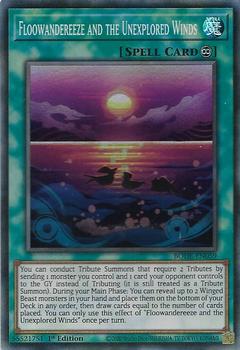 2021 Yu-Gi-Oh! Burst of Destiny English 1st Edition #BODE-EN059 Floowandereeze and the Unexplored Winds Front