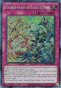 2021 Yu-Gi-Oh! Burst of Destiny English 1st Edition #BODE-EN078 Stained Glass of Light & Dark Front