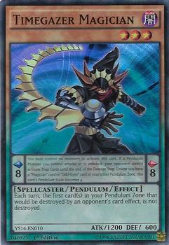 2014 Yu-Gi-Oh! Super Starter: Space-Time Showdown English 1st Edition #YS14-EN010 Timegazer Magician Front