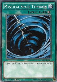 2014 Yu-Gi-Oh! Super Starter: Space-Time Showdown English 1st Edition #YS14-EN024 Mystical Space Typhoon Front