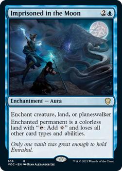 2021 Magic The Gathering Innistrad: Crimson Vow Commander #106 Imprisoned in the Moon Front