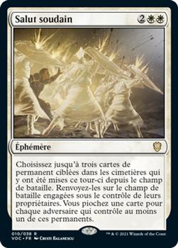 2021 Magic The Gathering Innistrad: Crimson Vow Commander (French) #10 Salut soudain Front