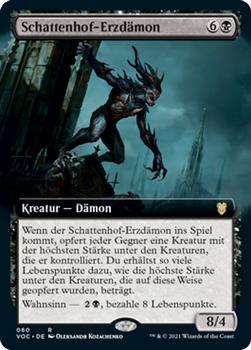 2021 Magic The Gathering Innistrad: Crimson Vow Commander (German) #60 Schattenhof-Erzdämon Front