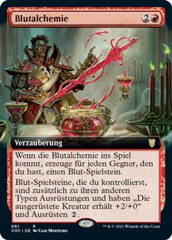 2021 Magic The Gathering Innistrad: Crimson Vow Commander (German) #61 Blutalchemie Front
