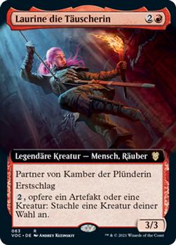 2021 Magic The Gathering Innistrad: Crimson Vow Commander (German) #63 Laurine die Täuscherin Front