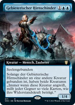2021 Magic The Gathering Innistrad: Crimson Vow Commander (German) #71 Gebieterischer Hirnschinder Front