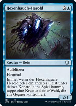 2021 Magic The Gathering Innistrad: Crimson Vow Commander (German) #109 Hexenhauch-Herold Front
