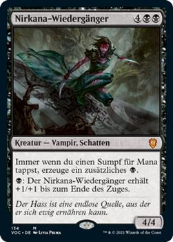 2021 Magic The Gathering Innistrad: Crimson Vow Commander (German) #134 Nirkana-Wiedergänger Front