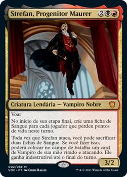 2021 Magic The Gathering Innistrad: Crimson Vow Commander (Portuguese) #2 Strefan, Progenitor Maurer Front