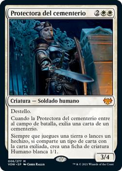 2021 Magic The Gathering Innistrad: Crimson Vow  (Spanish) #6 Protectora del cementerio Front