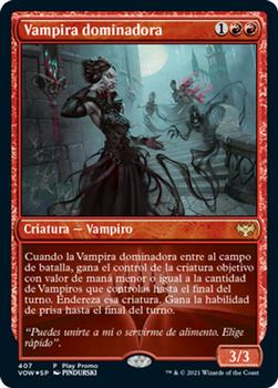 2021 Magic The Gathering Innistrad: Crimson Vow  (Spanish) #407 Vampira dominadora Front