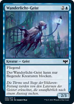 2021 Magic The Gathering Innistrad: Crimson Vow  (German) #86 Wanderlicht-Geist Front