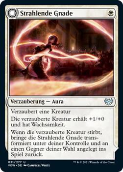 2021 Magic The Gathering Innistrad: Crimson Vow  (German) #31 Strahlende Gnade // Strahlende Fesseln Front