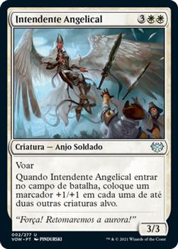 2021 Magic The Gathering Innistrad: Crimson Vow  (Portuguese) #2 Intendente Angelical Front