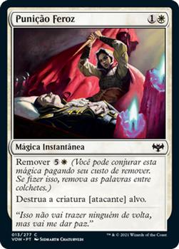 2021 Magic The Gathering Innistrad: Crimson Vow  (Portuguese) #13 Punição Feroz Front