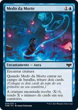 2021 Magic The Gathering Innistrad: Crimson Vow  (Portuguese) #59 Medo da Morte Front