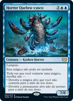 2021 Magic The Gathering Innistrad: Crimson Vow  (Portuguese) #63 Horror Quebra-casco Front