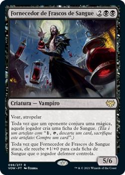 2021 Magic The Gathering Innistrad: Crimson Vow  (Portuguese) #98 Fornecedor de Frascos de Sangue Front