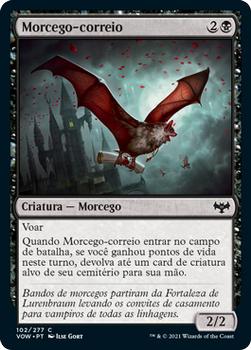 2021 Magic The Gathering Innistrad: Crimson Vow  (Portuguese) #102 Morcego-correio Front