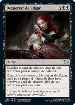 2021 Magic The Gathering Innistrad: Crimson Vow  (Portuguese) #110 Despertar de Edgar Front