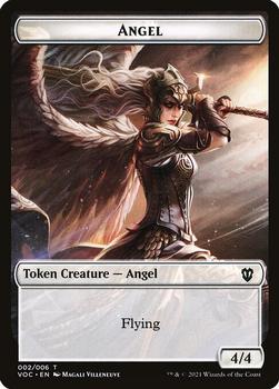 2021 Magic The Gathering Innistrad: Crimson Vow Commander - Tokens #002 / 005 Angel / Clue Front