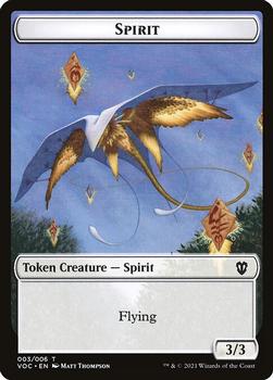 2021 Magic The Gathering Innistrad: Crimson Vow Commander - Tokens #003 / 006 Spirit / Thopter Front