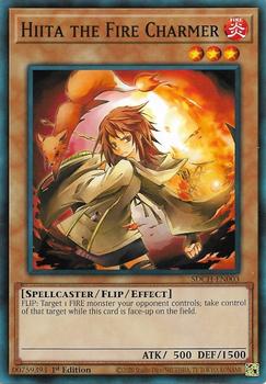 2020 Yu-Gi-Oh! Structure Deck Spirit Charmers English 1st Edition #SDCH-EN003 Hiita the Fire Charmer Front