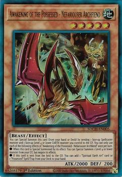 2020 Yu-Gi-Oh! Structure Deck Spirit Charmers English 1st Edition #SDCH-EN005 Awakening of the Possessed - Nefariouser Archfiend Front