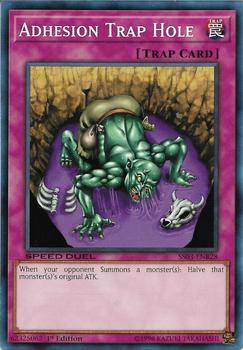 2019 Yu-Gi-Oh! Speed Duel Starter Deck: Ultimate Predators English 1st Edition #SS03-ENB28 Adhesion Trap Hole Front