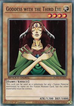 2020 Yu-Gi-Oh! Speed Duel Gx Duel Academy Box English 1st Edition #SGX1-ENA05 Goddess with the Third Eye Front