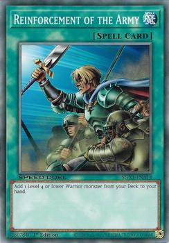 2020 Yu-Gi-Oh! Speed Duel Gx Duel Academy Box English 1st Edition #SGX1-ENA14 Reinforcement of the Army Front