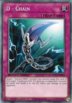 2020 Yu-Gi-Oh! Speed Duel Gx Duel Academy Box English 1st Edition #SGX1-ENB18 D - Chain Front