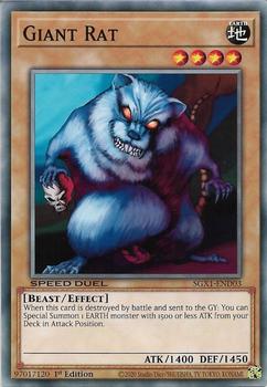 2020 Yu-Gi-Oh! Speed Duel Gx Duel Academy Box English 1st Edition #SGX1-END03 Giant Rat Front