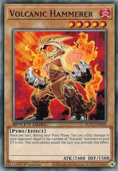 2020 Yu-Gi-Oh! Speed Duel Gx Duel Academy Box English 1st Edition #SGX1-ENH09 Volcanic Hammerer Front
