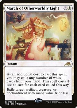 2022 Magic: The Gathering Kamigawa Neon Dynasty - Promo Pack #28 March of Otherworldly Light Front