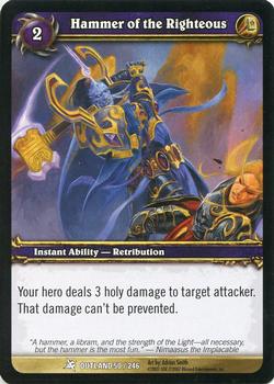 2007 Upper Deck World of Warcraft Fires of Outland #50 Hammer of the Righteous Front