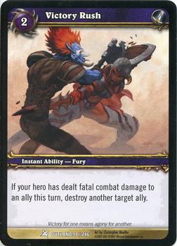 2007 Upper Deck World of Warcraft Fires of Outland #99 Victory Rush Front
