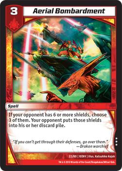 2013 Kaijudo Invasion Earth #22 Aerial Bombardment Front