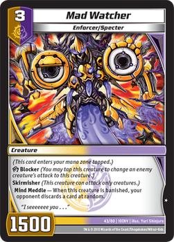 2013 Kaijudo Invasion Earth #43 Mad Watcher Front