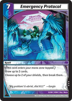 2013 Kaijudo Invasion Earth #53 Emergency Protocol Front