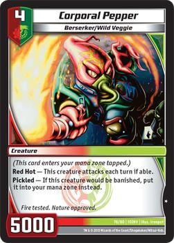 2013 Kaijudo Invasion Earth #78 Corporal Pepper Front