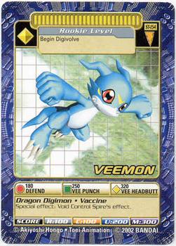 2002 Digimon Battle Street Starter Sets 3 & 4 #ST-154 Veemon Front