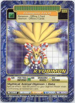 2002 Digimon Battle Street Starter Sets 3 & 4 #ST-158 Kyubimon Front