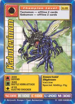 2001 Digimon Battle Series 1 Starter Set #ST-08 Kabuterimon Front