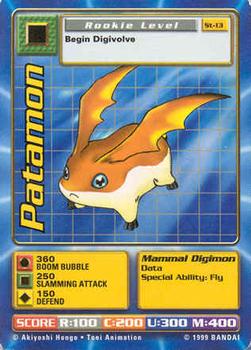 2001 Digimon Battle Series 1 Starter Set #ST-13 Patamon Front